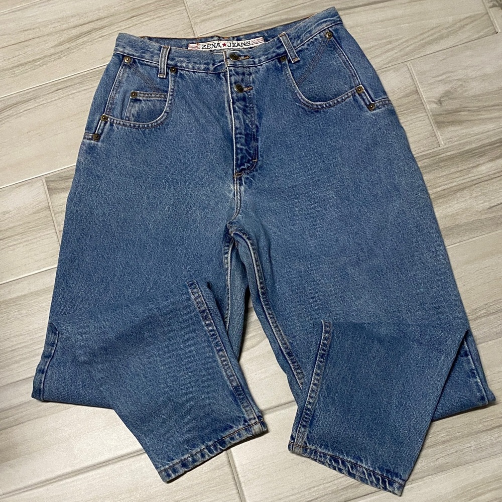 Zena vintage medium blue wash jeans